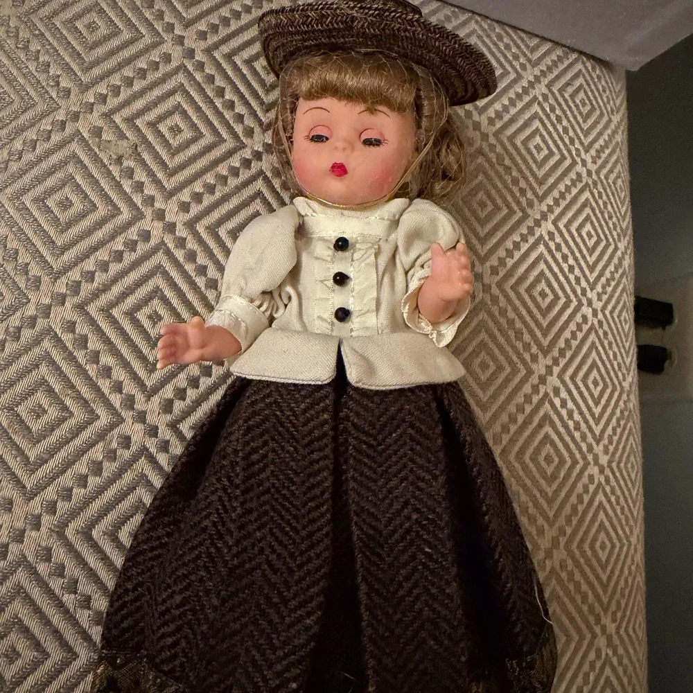 Annie Morrow Vintage Doll with Hat and Dress 8” Madame Alexander